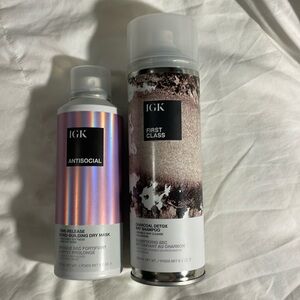 NEW! IGK dry shampoo & dry mask